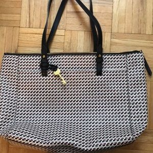 Like new Fossil Rachel tote in checkered print